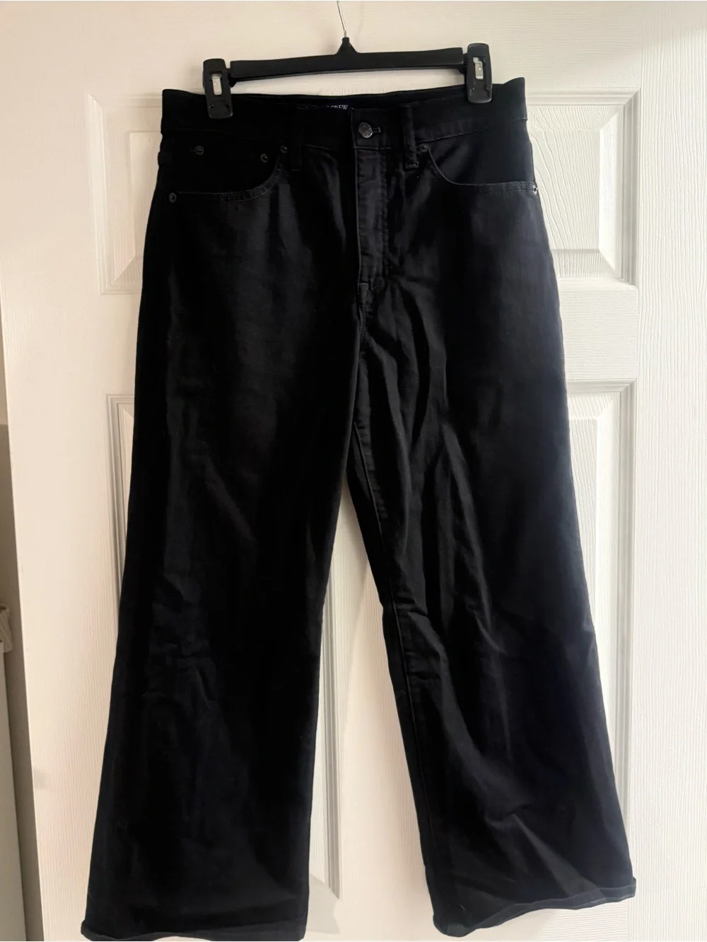 J.Crew Wide Leg black size 28 crop jeans